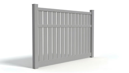 6' Tall x 8' Wide Semi-Private Picket Fence Panel For Vinyl Fences (AFC-034)