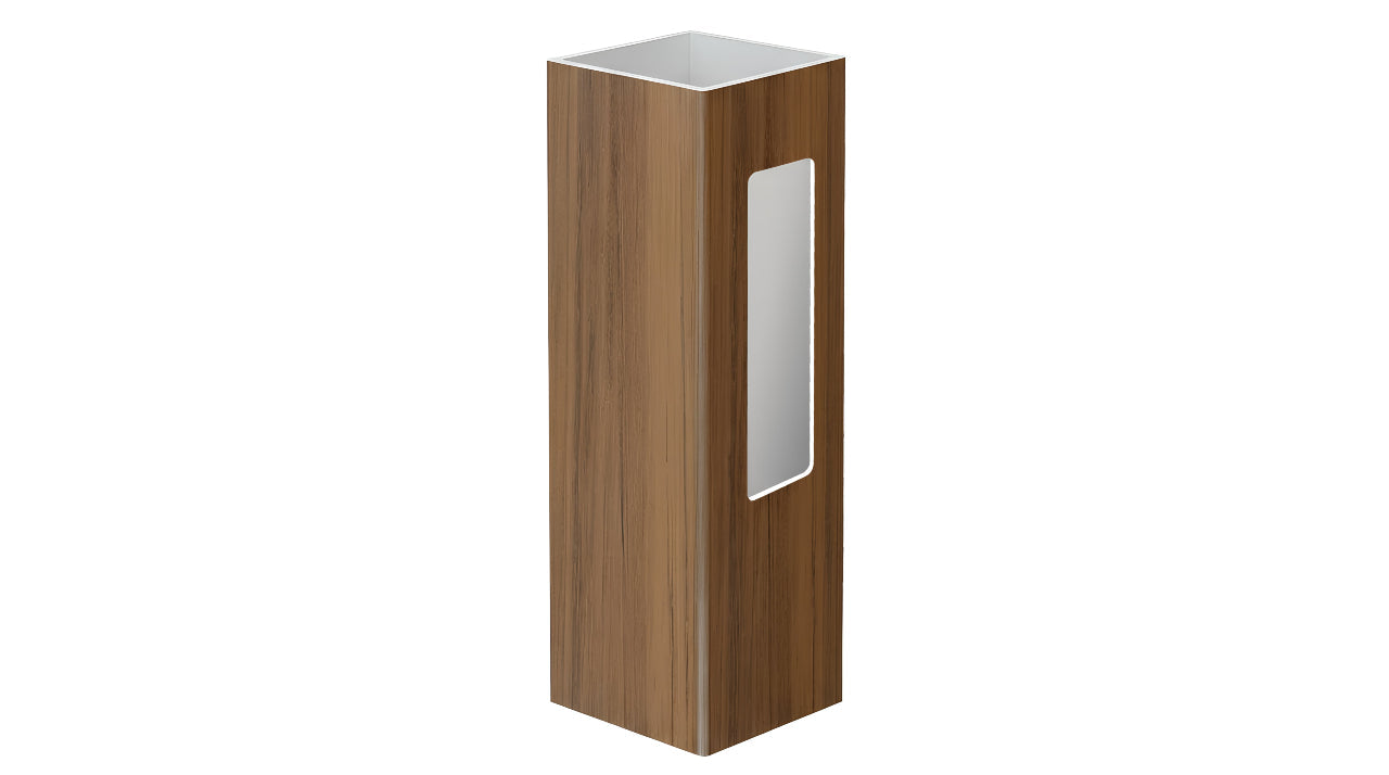 5" x 5" x 78" x .150 End Post For Vinyl Fences (AFC-19A)