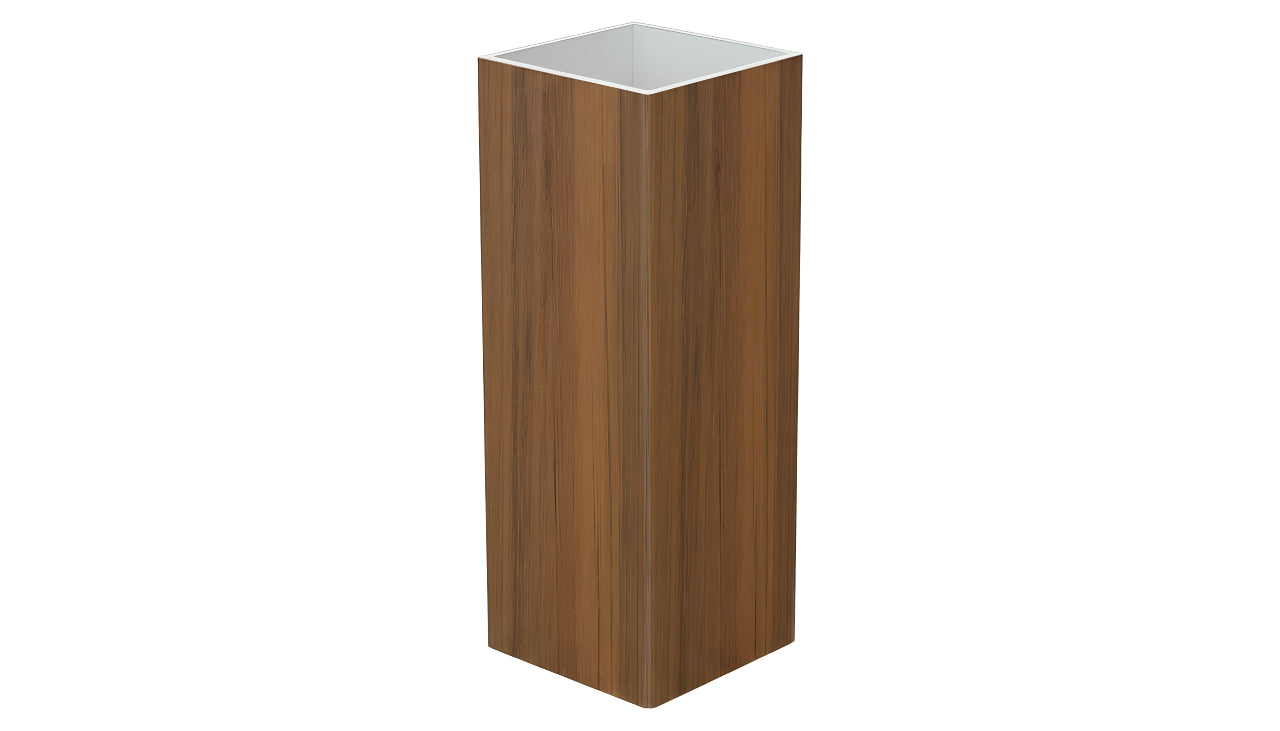 5" x 5" x 108" x .150 Standard Blank Post For Vinyl Fences