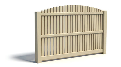 [250 Feet of Fence] 6' Tall Overscallop AFC-012 Vinyl Complete Fence Package