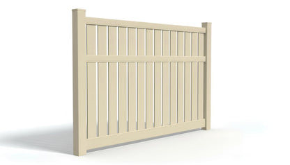 6' Tall x 8' Wide Semi-Private Picket Fence Panel For Vinyl Fences (AFC-034)