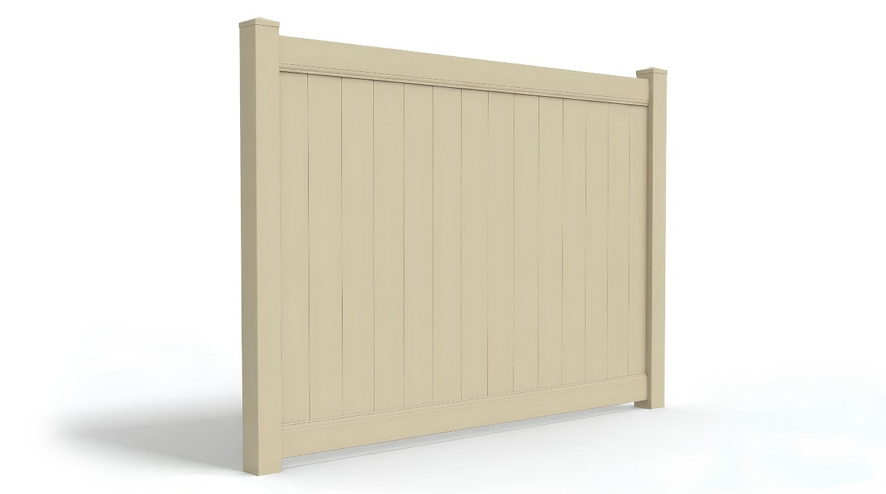 [300 Feet of Fence] 6' Tall Privacy AFC-373 Vinyl Complete Fence Package