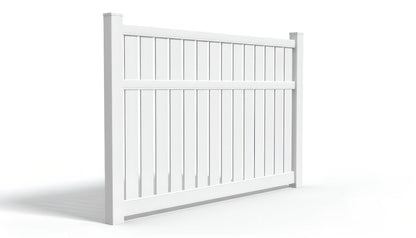 6' Tall x 8' Wide Semi-Private Picket Fence Panel For Vinyl Fences (AFC-034)