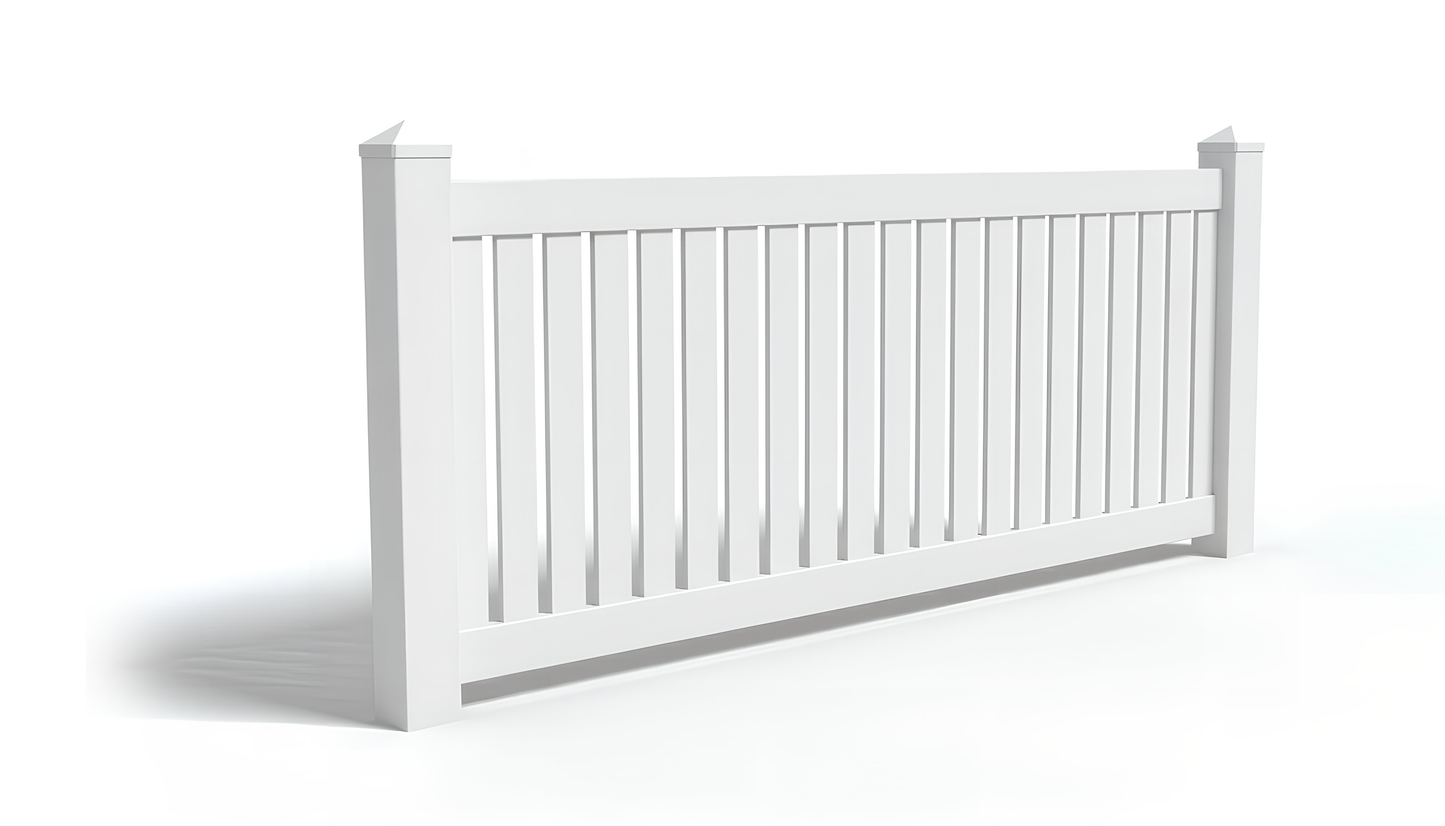 [75 Feet of Fence] 4' Tall Closed Picket AFC-17 Vinyl Complete Fence Package