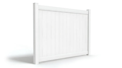 [350 Feet of Fence] 6' Tall Privacy AFC-373 Vinyl Complete Fence Package