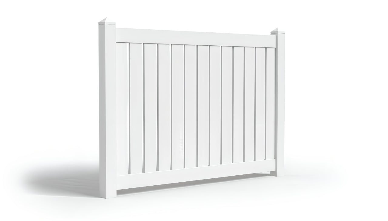 5' Tall x 8' Wide Semi-Privacy Fence Panel w/ 5-1/2" Rail For Vinyl Fences (AFC-C32)