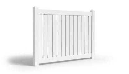 5' Tall x 8' Wide Semi-Privacy Fence Panel w/ 5-1/2" Rail For Vinyl Fences (AFC-C32)