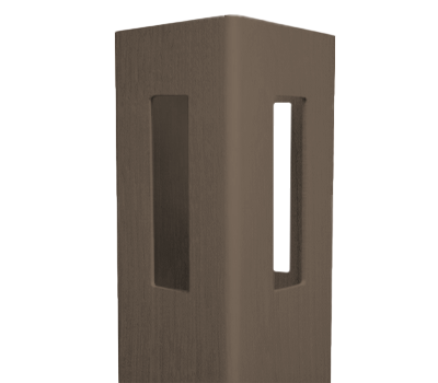 4" X 4" X 13' Chestnut Brown 3 Way Post For Vinyl Fences