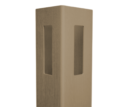 Weathered Cedar Corner Post 5" x 5" x 8' For Vinyl Fences