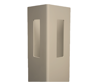 4" X 4" X 6' Khaki Corner Post For Vinyl Fences