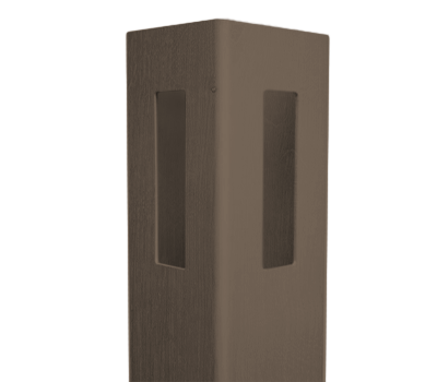 4" X 4" X 13' Chestnut Brown Corner Post For Vinyl Fences