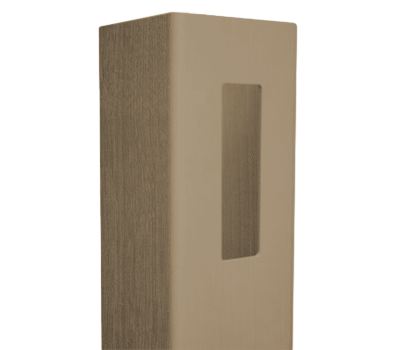 Weathered Cedar End Post 4" x 4" x 13' For Vinyl Fences