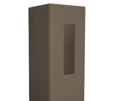 4" X 4" X 13' Chestnut Brown End Post For Vinyl Fences