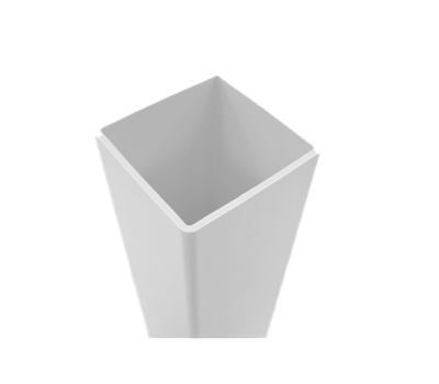 White 3-Rail - Line (Gold Series) 5" x 5" x 7' For Vinyl Fences