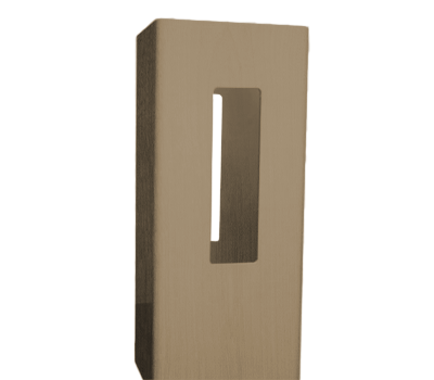 Weathered Cedar Line Post 5" x 5" x 8' For Vinyl Fences