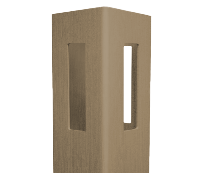 Weathered Cedar 3 Way Post 5" x 5" x 8' For Vinyl Fences