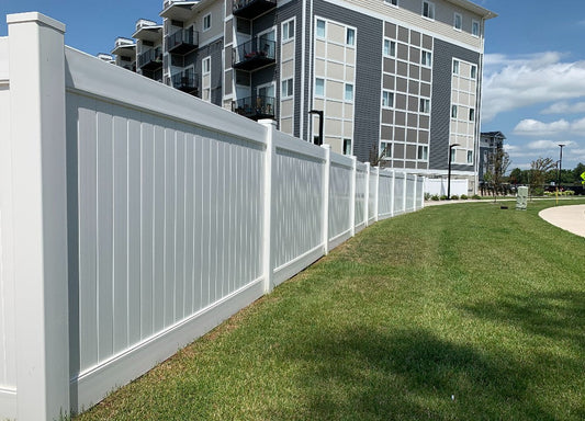 [100 Feet Of Fence] 6' Tall Privacy K-28D Vinyl Complete Fence Package