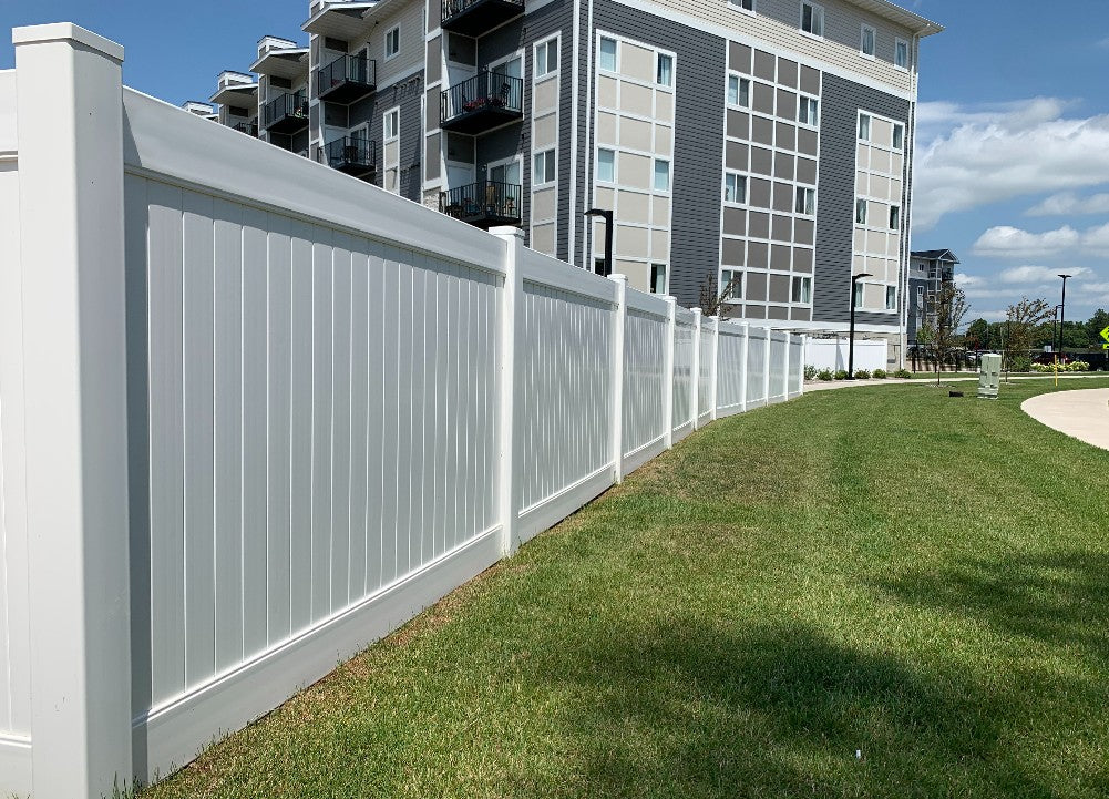 [200 Feet Of Fence] 6' Tall Privacy K-28D Vinyl Complete Fence Package