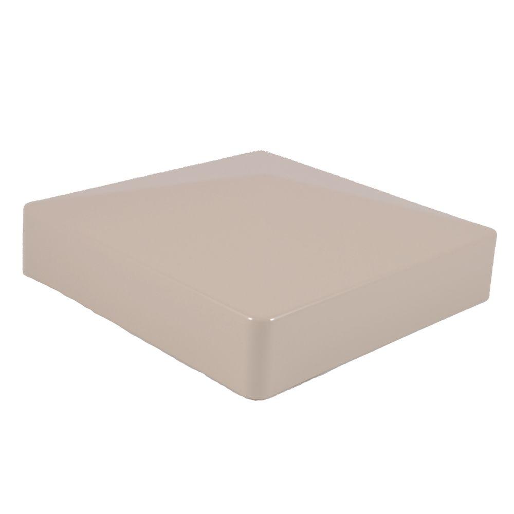 5" Khaki External Cap For Vinyl Fences