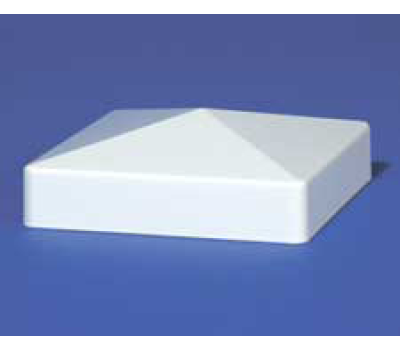 White External Cap 4" For Vinyl Fences