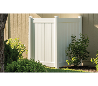 Vinyl Privacy Panel Enclosure - White For Vinyl Fences